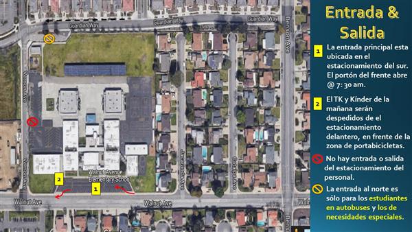Map of Walnut Avenue Elementary and surrounding neighborhood Map of Walnut Avenue Elementary and surrounding neighborhood